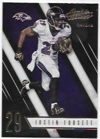 Justin Forsett 2016 Absolute Baltimore Ravens Card #25