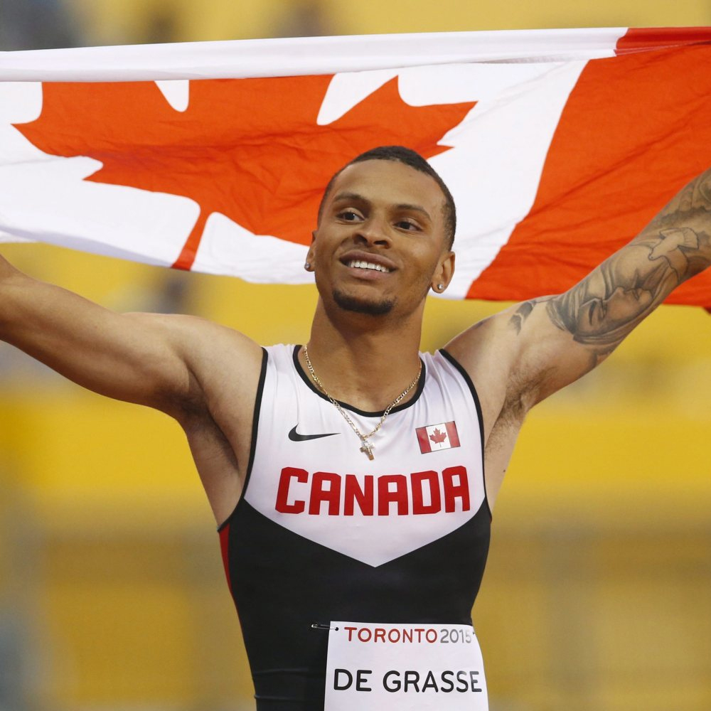 Andre De Grasse Shows off His Closing Speed in the 200m Sprint in Raba